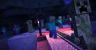 Most standard hostile mobs now require a light level of zero to spawn (Image via Mojang)